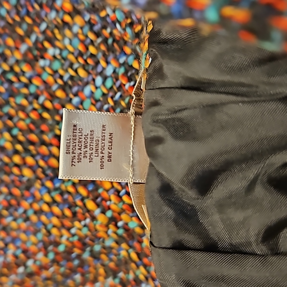 LOFT Multi Color Tweed Skirt - Picture 6 of 6